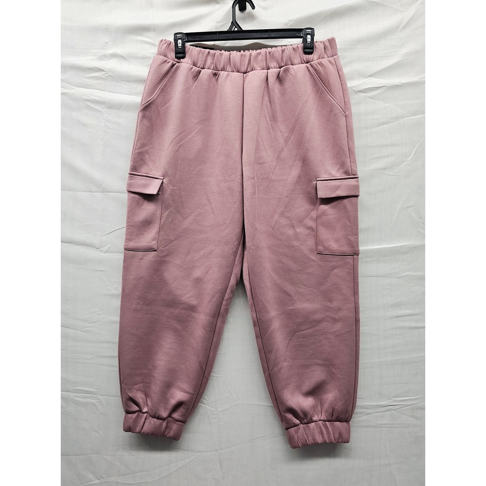 Express Womens Cargo Jogger Pink‎ Poly Blend Athletic Size XL